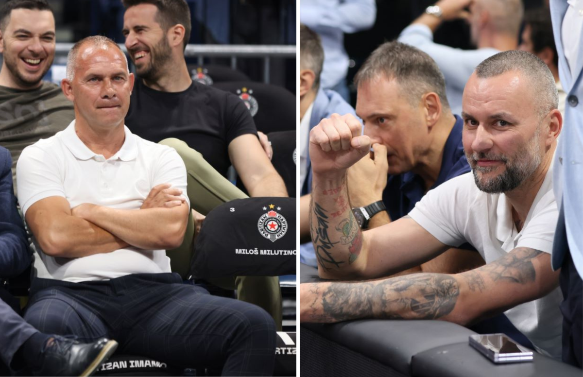Milan Gurović i Albert Nađ na trećoj utakmici finala ABA lige