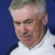 Real Madrid's head coach Carlo Ancelotti arrives for a press conference during a Media Opening day training session in Madrid, Spain, Monday, May 27, 2024. Borussia Dortmund will play against Real Madrid in Saturday's Champions League soccer final in London. (AP Photo/Manu Fernandez)