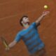 Serbia's Miomir Kecmanovic serves against Russia's Daniil Medvedev during their second round match of the French Open tennis tournament at the Roland Garros stadium in Paris, Thursday, May 30, 2024. (AP Photo/Aurelien Morissard)
