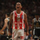 kosarkas Crvene Zvezde na utakmici finala plejofa ABA lige protiv Partizana hali Aleksandar Nikolic, Beograd 13.05.2024. godine Foto: Ivica Veselinov / MN PRESS KOSARKA, BASKETBALL, ABA LIGA, ABA LEAGUE, CRVENA ZVEZDA, KK PARTIZAN