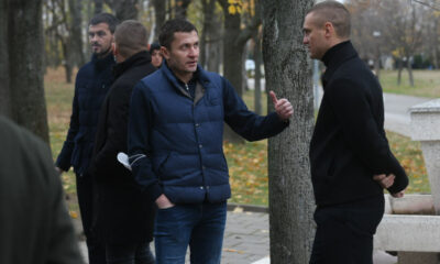 Sahrana STANKO NIKOLIC LALA na Bezanijskom groblju. SASA ILIC, NEMANJA VIDIC Beograd, 20.11.2021. foto: MN Press / ns Fudbal, Srbija