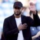 Burnley manager Vincent Kompany gestures, during the English Premier League soccer match between Burnley and Nottingham Forest, at Turf Moor, in Burnley, England, Sunday, May 19, 2024. (Richard Sellers/PA via AP)