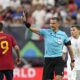 FILE - Referee Slavko Vincic during the Nations League semifinal soccer match between the Spain and Italy at De Grolsch Veste stadium in Enschede, eastern Netherlands, on June 15, 2023. The referee for the Champions League final between Real Madrid and Borussia Dortmund will be Slavko Vinčić of Slovenia, UEFA said Monday May 13, 2024. (AP Photo/Martin Meissner, File)