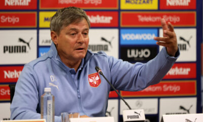 DRAGAN STOJKOVIC PIKSI selektor i trener fudbalera reprezentacije Srbije pres konfrencija u sportskom centru FSS, Stara Pazova 31.05.2024. godine Foto: Marko Metlas Fudbal, Srbija, Pres konferencija
