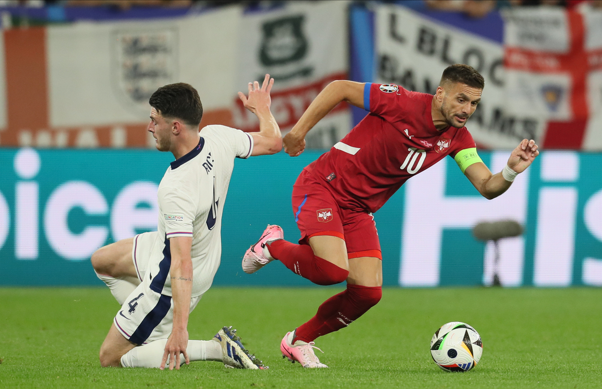 SERBIA vs ENGLAND Gelzenkirhen, 16.06.2024. foto: Marko Metlas Fudbal, UEFA, Srbija, Engleska