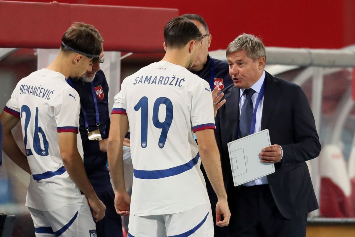 fudbaler reprezentacije Srbije na prijateljskoj utakmici protiv Austrije na stadionu Ernst Hapel, Bec 04.06.2024. godine Foto: Marko Metlas Fudbal, Srbija, Austrija, Prijateljska utakmica