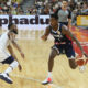 FRANK NTILIKINA Frank Ntilikina kosarkas reprezentacije Francuske na utakmici cetvrtfinala Svetskog prvenstva 2019 protiv Amerike SAD u hali Dongguan sportski centar, Dongguan 11.09.2019. godine Foto: Marko Metlas Kosarka, Amerika SAD, Svetsko prvenstvo, Kina, Francuska