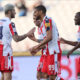 CRISTIANO PICCINI Kristijano Picini , OHIKHUAEME OMOIJUANFO Ohikuaeme Omoidzuanfo, EL FARDOU BEN NABOUHANE El Fardu Ben Nabuhan fudbaleri Crvene zvezde na utakmici Kupa Srbije protiv Novog Pazara na stadionu Rajko Mitic, Beograd 11.05.2022. godine Foto: Marko Metlas Fudbal, Crvena zvezda, Kup Srbije, Novi Pazar