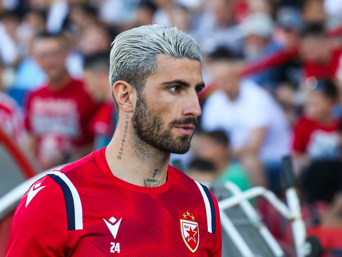 CRISTIANO PICCINI Kristijano Picini, fudbaler Crvene zvezde, na prvenstvenoj utakmici protiv Napretka, na stadionu Mladosti. Krusevac, 15.05.2022. foto: MN Press / dt Fudbal, Crvena zvezda, Napredak