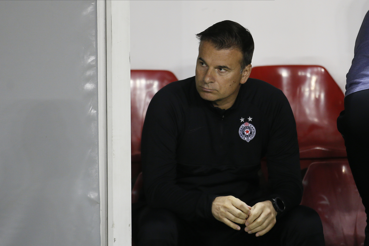 ALEKSANDAR STANOJEVIC trener fudbalera Partizana na utakmici Superlige protiv Vozdovca na stadionu Vozdovca, Beograd 16.05.2022. godine Foto: Ivica Veselinov / MN PRESS FUDBAL, FOOTBALL, SUPERLIGA, PRVENSTVO SRBIJE, VOZDOVAC, PARTIZAN