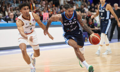 TYLER DORSEY Tajler Dorsi kosarkas reprezentacije Grcke na utakmici cetvrtfinala 1/4 FIBA Evropskog prvenstva protiv Nemacke u Mercedes Benc areni, Berlin 13.09.2022. godine Foto: Marko Metlas Kosarka, Grcka, FIBA Evropsko prvenstvo,Nemacka