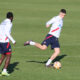 STEFAN LEKOVIC fudbaler Crvene zvezde na treningu na stadionu Rajka Mitica, Beograd, 04.01.2023. godine Foto: Marko Metlas Fudbal, Crvena zvezda, Trening