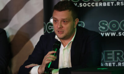 MILOS VAZURA, direktor FK Partizan na potpisivanju ugovora sa Soccer Bet, Beograd 11.01.2023. Foto: Ivica Veselinov / MN PRESS FUDBAL, PARTIZAN, SOCCERBET
