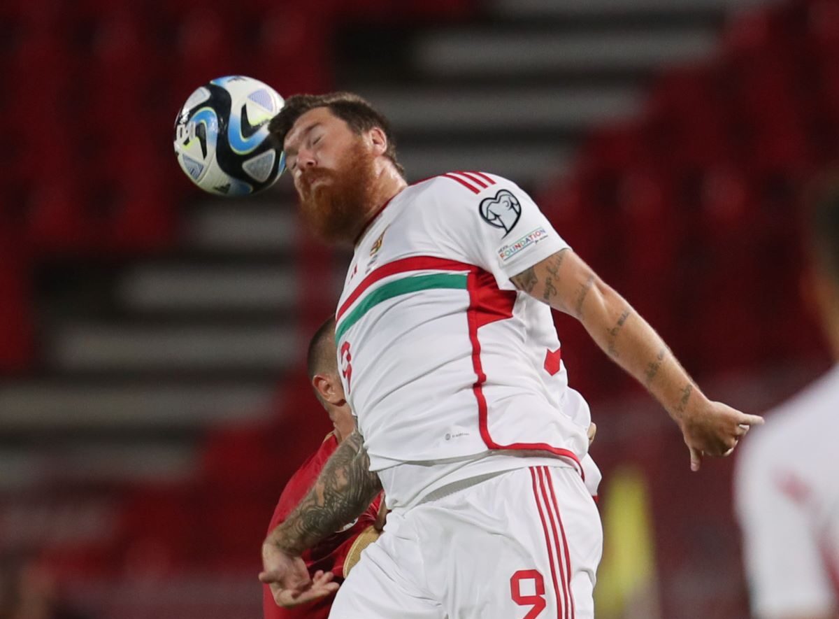 MARTIN ADAM fudbaler reprezentacije Madjarske na utakmici kvalifikacija za UEFA Evropsko prvenstvo 2024 godine protiv Srbije na stadionu Rajka Mitica, Beograd 07.09.2023. godine Foto: Marko Metlas Fudbal, Reprezentacija, Srbija, Madjarska, UEFA Evropsko prvenstvo, EURO 2024