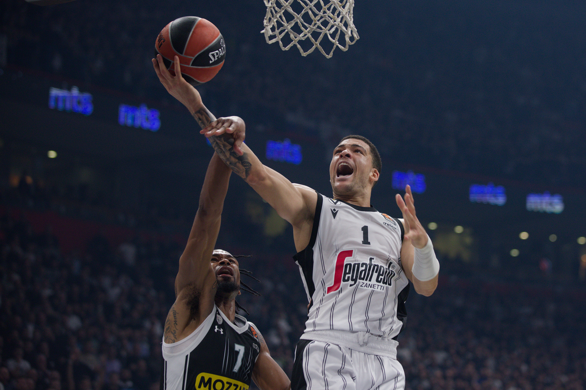 IFFE LUNDBERG Ife Lundberg kosarkas Virtusa Bolonja na utakmici Evrolige protiv Partizana u hali Stark Beogradska arena, Beograd 28.12.2023. godine Foto: Marko Metlas Kosarka, Partizan, Evroliga, Virtus Bolonja