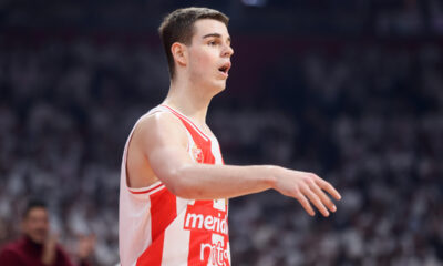 NIKOLA TOPIC kosarkas Crvene zvezde na utakmici Evrolige protiv Partizana u hali Stark Beogradska arena, Beograd 04.01.2023. godine Foto: Marko Metlas Kosarka, Crvena zvezda, Evroliga, Partizan