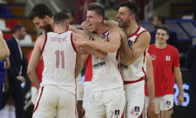 RADOST kosarkasa FMP Zeleznika na utakmici ABA lige protiv Buducnosti u hali FMP Arena, Beograd 21.03.2024. godine Foto: Ivica Veselinov / MN PRESS KOSARKA, BASKETBALL, ABA LIGA, ABA LEAGUE, FMP ZELEZNIK, BUDUCNOST PODGORICA