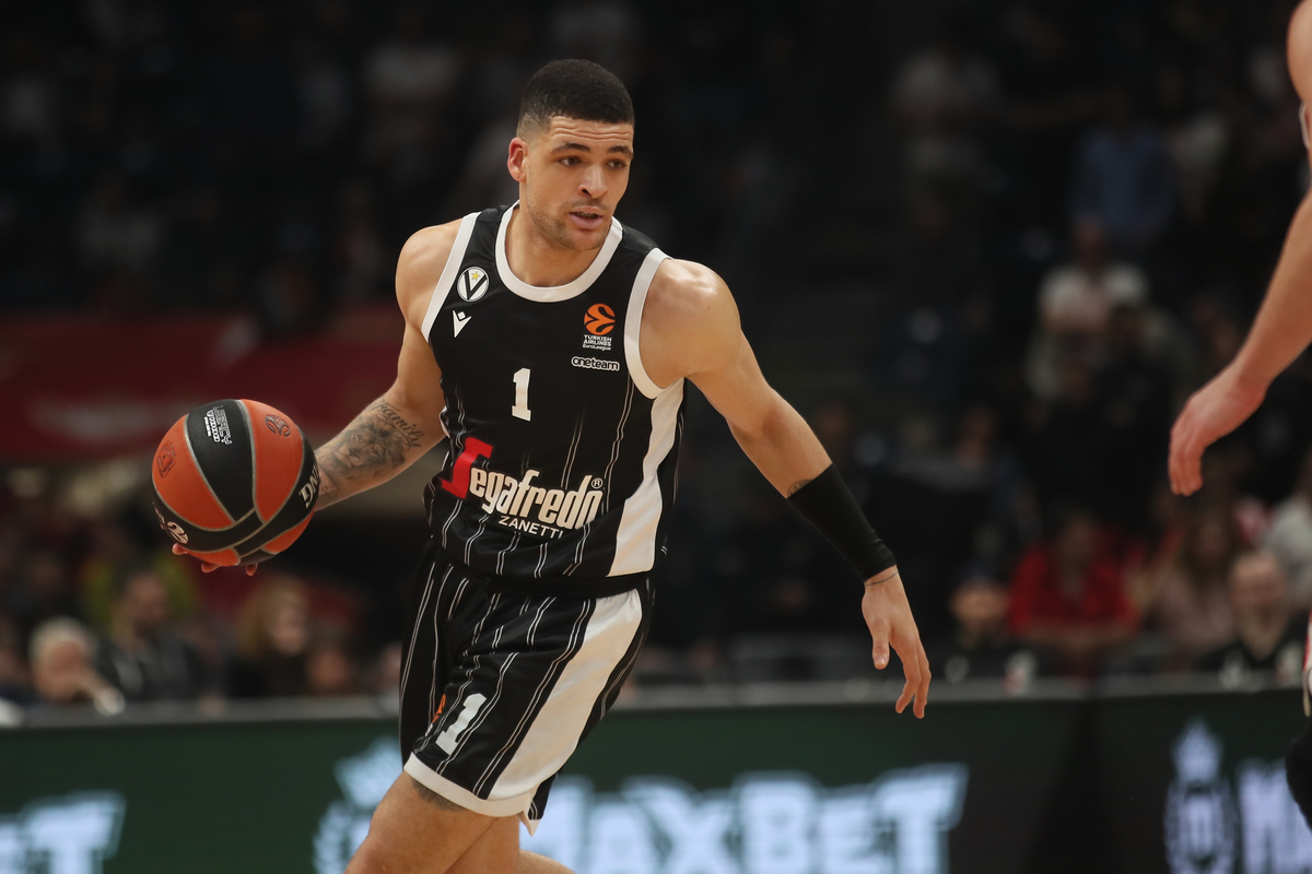 IFFE LUNDBERG Ife Lundberg kosarkas Virtusa na utakmici Evrolige protiv Crvene zvezde u hali Beogradska Stark Arena, Beograd 22.03.2024. godine Foto: Ivica Veselinov / MN PRESS KOSARKA, BASKETBALL, EVROLIGA, EUROLEAGUE, CRVENA ZVEZDA, VIRTUS