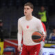 NIKOLA TOPIC kosarkas Crvene zvezde na utakmici Evrolige protiv Olimpijakosa Pirej u hali Stark Beogradska arena, Beograd 04.04.2024. godine Foto: Marko Metlas Kosarka, Crvena zvezda, Evroliga, Olimpijakos Pirej