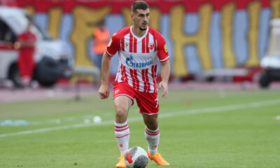 OGNJEN MIMOVIC fudbaler Crvene zvezde na utakmici Superlige Prvenstva Srbije protiv Cukarickog na stadionu Rajka Mitica, Beograd, 25.05.2024. godine Foto: Marko Metlas Fudbal, Crvena zvezda, Superliga Prvenstvo Srbije, Cukaricki
