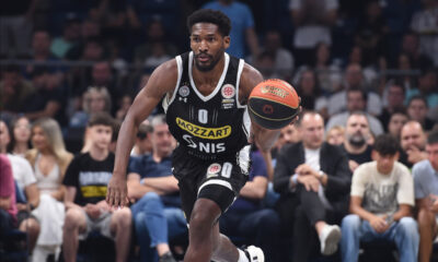JALEEN SMITH Dzejlen Smit, kosarkas Partizana, na utakmici plejofa prvenstva drzave protiv Crvene zvezde, u Beogradskoj areni. Beograd, 05.06.2024. foto: Nebojsa Parausic Kosarka, Play off, Partizan, Crvena zvezda