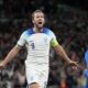 FILE - England's Harry Kane celebrates after scoring his side's third goal during the Euro 2024 group C qualifying soccer match between England and Italy at Wembley stadium in London, Tuesday, Oct. 17, 2023. The unpredictability of the European Championship, which kicks off in Munich on Friday, is what makes it such compelling viewing. Even in its expanded format of 24 teams, there is always the potential for a surprise. (AP Photo/Kirsty Wigglesworth, File)