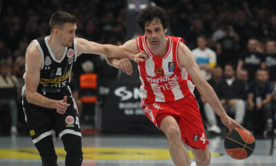 kosarkas Partizana na utakmici finala plejofa Kosarkaske Superlige Srbije protiv Crvene Zvezde u hali Beogradska Arena, Beograd 05.06.2024. godine Foto: Ivica Veselinov / MN PRESS KOSARKA, BASKETBALL, KLS, SUPERLIGA, PRVENSTVO SRBIJE, NATIONAL CHAMPIONSHIP, PARTIZAN, CRVENA ZVEZDA
