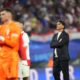 Croatia's head coach Zlatko Dalic, right, reacts with his teammates at the end of a Group B match between Croatia and Italy at the Euro 2024 soccer tournament in Leipzig, Germany, Monday, June 24, 2024. (AP Photo/Ebrahim Noroozi)