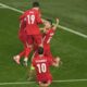 CORRECTS ID TO ARDA GULER - Turkey's Arda Guler, rear right, celebrates after scoring his side's second goal during a Group F match between Turkey and Georgia at the Euro 2024 soccer tournament in Dortmund, Germany, Tuesday, June 18, 2024. (AP Photo/Andreea Alexandru)