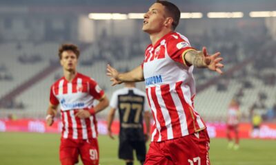 fudbaler Crvene zvezde na utakmici Superlige Prvenstva Srbije protiv Jedinstva Ub na stadionu Rajka Mitica, Beograd, 20.07.2024. godine Foto: Marko Metlas Fudbal, Crvena zvezda, Superliga Prvenstvo Srbije, Jedinstvo Ub
