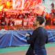 THIAGO ALCANTARA Tiago Alkantara i fudbaleri Bajerna proslavljaju pobedu na utakmici Lige sampiona protiv Crvene zvezde, na stadionu Rajko Mitic. Beograd, 26.11.2019. foto: Nebojsa Parausic Fudbal, UEFA Liga sampiona, Crvena zvezda, Bajern, Radost