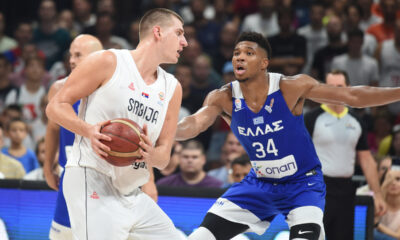NIKOLA JOKIC, kosarkas Srbije, na utakmici kvalifikacija za Svetsko prvenstvo protiv Grcke, u Beogradskoj Stark Areni. Beograd, 25.08.2022. foto: Nebojsa Parausic Kosarka, FIBA, Srbija, Grcka