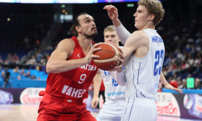 DARIO SARIC kosarkas reprezentacije Hrvatske na utakmici FIBA Evropskog prvenstva protiv Finske u Mercedes Benc areni, Berlin 11.09.2022. godine Foto: Marko Metlas Kosarka, Hrvatska, FIBA Evropsko prvenstvo, Finska