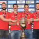 Press konferencija u cast basketasa Srbije 3x3, koji su Becu ponovo postali svetski prvaci, u Kuci kosarke, KSS. DEJAN MAJSTOROVIC, STRAHINJA STOJACIC, MIHAILO VASIC, MARKO BRANKOVIC. Beograd, 06.06.2023. foto: Nebojsa Parausic Kosarka, Basket 3x3, Srbija