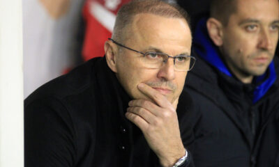 BOZIDAR BANDOVIC trener fudbalera Vojvodine Novi Sad na utakmici Superlige Prvenstva Srbije protiv IMT na stadionu Vozdovca, Beograd 12.03.2024. godine Foto: MN PRESS Fudbal, IMT, Superliga Prvenstvo Srbije, Vojvodina Novi Sad