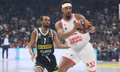 BRANDON DAVIS Brendon Dejvis kosarkas Valensije na utakmici Evrolige protiv Partizana u hali Stark Beogradska arena, Beograd 12.04.2024. godine Foto: Marko Metlas Kosarka, Partizan, Evroliga, Valensija