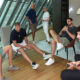 Okupljanje kosarkasa Srbije za pripreme za Olimpijske igre, u hotelu Crowne Plaza. DEJAN DAVIDOVAC, NIKOLA JOKIC, NIKOLA MILUTINOV, VASILIJE MICIC Beograd, 24.06.2024. foto: Nebojsa Parausic Kosarka, Srbija, Kraun Plaza
