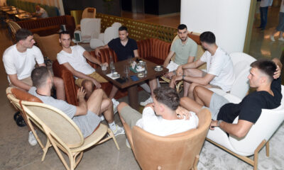 Okupljanje kosarkasa Srbije za pripreme za Olimpijske igre, u hotelu Crowne Plaza. Beograd, 24.06.2024. foto: Nebojsa Parausic Kosarka, Srbija, Kraun Plaza