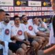 DUSAN RISTIC, VANJA MARINKOVIC, UROS PLAVSIC i NIKOLA JOVIC, kosarka predstavljanje timova pred Olimpijske igre u Parizu 2024, Beograd 20.07.2024. godine Foto: Ivica Veselinov / MN Press OKS, KOSARKA