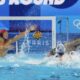 Japan's goalkeeper Towa Nishimura fails to stop a ball from Serbia's Victor Rasovic during the men's Water Polo Group B preliminary match between Serbia and Japan at the 2024 Summer Olympics, Sunday, July 28, 2024, in Saint-Denis, France. (AP Photo/Luca Bruno)