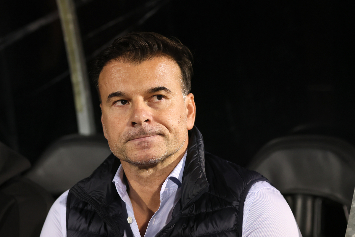 Trener Partizana na utakmici Superlige Prvenstva Srbije protiv Crvene zvezde na stadionu JNA, Beograd, 23.09.2024. godine Foto: Marko Metlas Fudbal, Crvena zvezda, Superliga Prvenstvo Srbije, Partizan