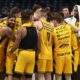 RADOST kosarkasa Splita na utakmici ABA lige protiv Partizana u hali Beogradska Stark Arena, Beograd 05.02.2024. godine Foto: Ivica Veselinov / MN PRESS KOSARKA, ABA LIGA, PARTIZAN, KK SPLIT