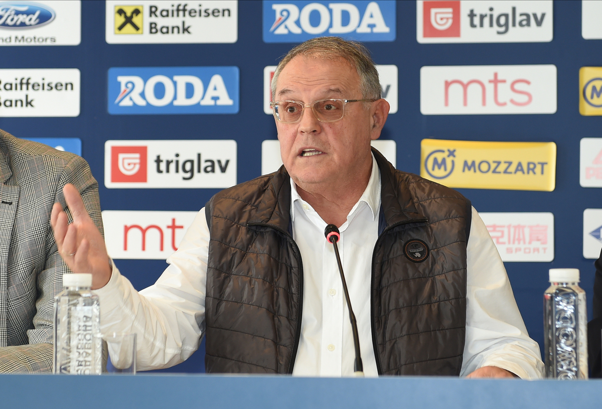 Press konferencija povodom promocije Nebojse Covica za predsednika KSS, u kuci kosarke. NEBOJSA COVIC Beograd, 02.10.2024. foto: Nebojsa Parausic Kosarka