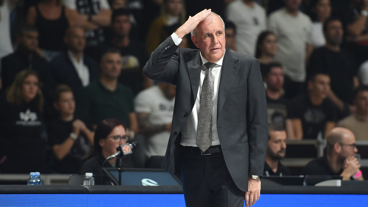 Trener Partizana, na utakmici Evrolige protiv Monaka, u hali Aleksandar Nikolic. Belgrade, 30.10.2024. foto: Nebojsa Parausic/ MN Press BASKETBALL, EUROLEAGUE, PARTIZAN, MONACO