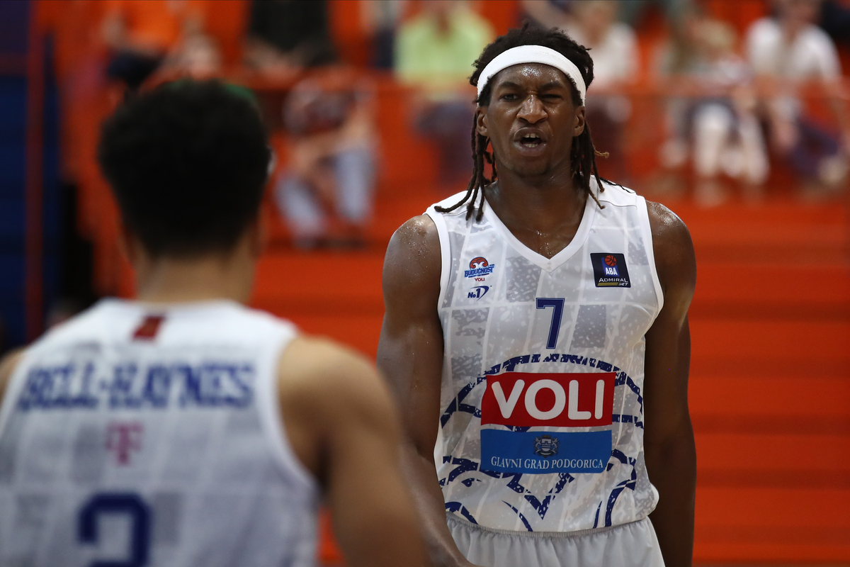 ALPHA KABA Alfa Kaba kosarkas Buducnosti na utakmici ABA lige protiv Mega MIS-a u Hali Pinki, Sremska Mitrovica 07.05.2023. godine Foto: Ivica Veselinov / MN PRESS KOSARKA, BASKETBALL, ABA LIGA, ABA LEAGUE, MEGA MIS, KK BUDUCNOST