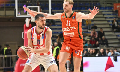 OGNJEN DOBRIC kosarkas Crvene zvezde na utakmici Jadranske ABA lige protiv Cedevite Olimpija u hali Aleksandar Nikolic Pionir, Beograd 04.11.2024. godine Foto: Marko Metlas Kosarka, Crvena zvezda, Jadranska ABA liga, Cedevita Olimpija