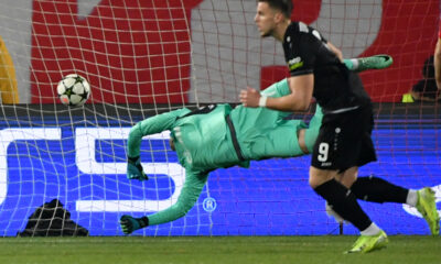 fudbaler Štutgarta na utakmici UEFA Lige sampiona protiv Crvene zvezde na stadionu Rajko Mitic, Beograd 27.11.2024. godine Foto: MN press/mi Fudbal, Liga sampiona, Crvena zvezda, Stutgart