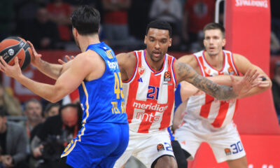 kosarkas Crvene zvezde na utakmici Evrolige protiv Makabija Tel Aviv u hali Beogradska arena, Beograd 20.12.2024. godine Foto: MN PRESS Kosarka, Crvena zvezda, Evroliga, Makabi Tel Aviv