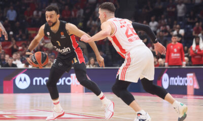NIGEL WILLIAMS GOSS Najdzel Vilijams Gos kosarkas Olimpijakosa Pirej na utakmici Evrolige protiv Crvene zvezde u hali Stark Beogradska arena, Beograd 04.04.2024. godine Foto: Marko Metlas Kosarka, Crvena zvezda, Evroliga, Olimpijakos Pirej