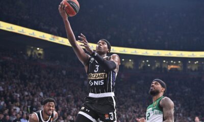 kosarkas Partizana na utakmici Evrolige protiv Panatinaikosa Atina u hali Stark Beogradska arena, Beograd 05.12.2024. godine Foto: Marko Metlas Kosarka, Partizan, Evroliga, Panatinaikos Atina